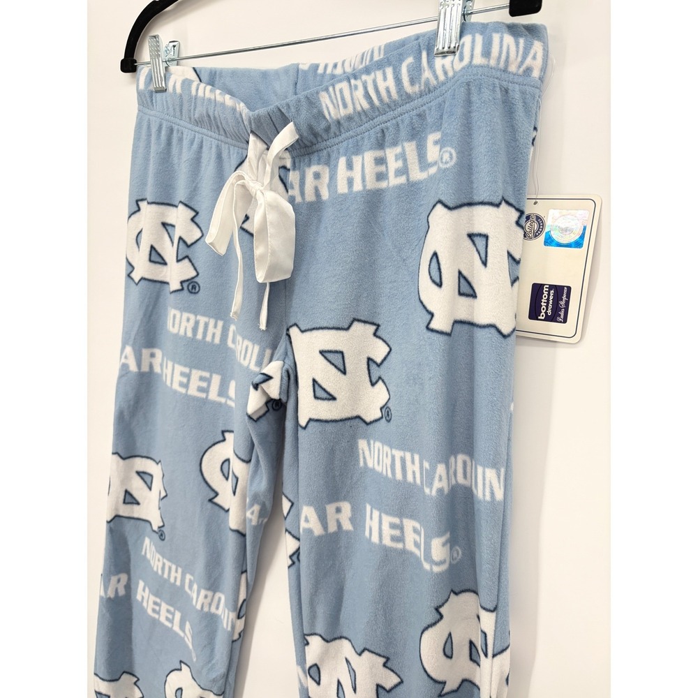 Bottom Drawers UNC Tar Heels Fleece Pajama Pants Womens Medium Blue NWT